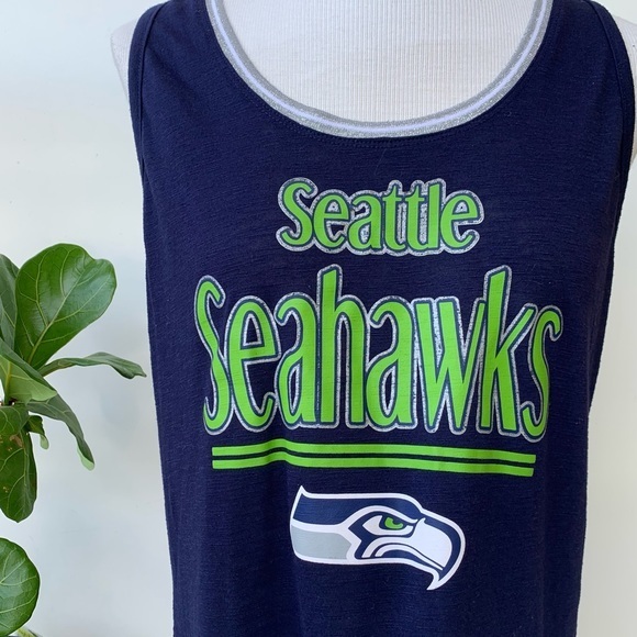 NFL Teens Apparel, Seattle Seahawks Racer Back Sleeveless Tank‎ Tee-shirt, XL - Picture 2 of 10